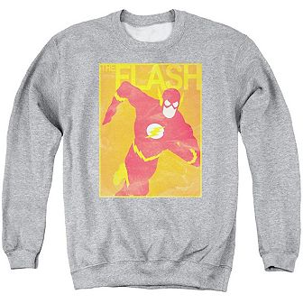 Justice League Of America Simple Flash Poster Adult Crewneck Sweatshirt
