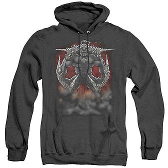 Superman Doomsday Dust Adult Heather Hoodie