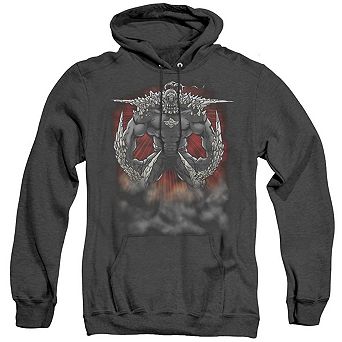 Superman Doomsday Dust Adult Heather Hoodie