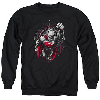 Superman Propaganda Superman Adult Crewneck Sweatshirt