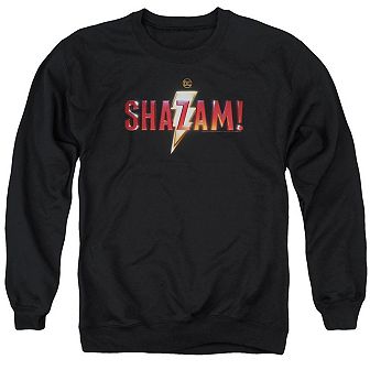 Shazam Movie Shazam Logo Adult Crewneck Sweatshirt
