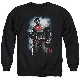 Superman Light Of The Sun Adult Crewneck Sweatshirt