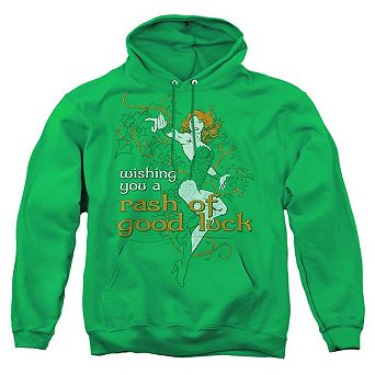 Justice League of America Rash Of Good Luck Adult Pull Over Hoodie