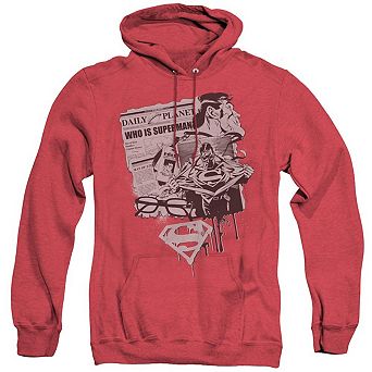 Superman Identity Adult Heather Hoodie