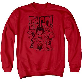 Teen Titans Go Team Up Adult Crewneck Sweatshirt