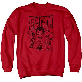 Teen Titans Go Team Up Adult Crewneck Sweatshirt