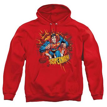 Superman Sorry About The Wall Adult Pull Over Hoodie