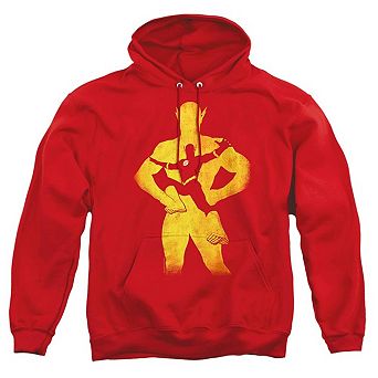 Justice League of America Flash Knockout Adult Pull Over Hoodie