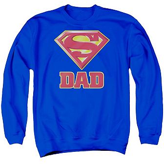 Superman Super Dad Adult Crewneck Sweatshirt