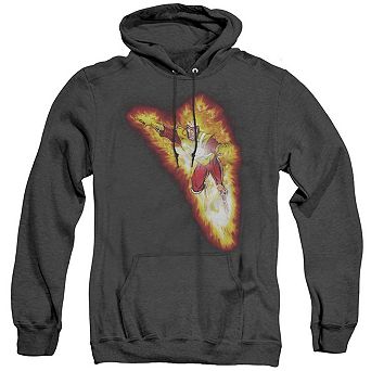 Justice League of America Firestorm Blaze Adult Heather Hoodie