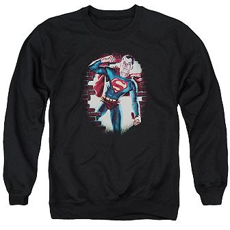 Superman Vintage Steel Adult Crewneck Sweatshirt