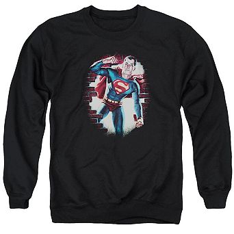 Superman Vintage Steel Adult Crewneck Sweatshirt