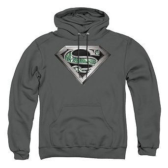 Superman Circuitry Logo Adult Pull Over Hoodie