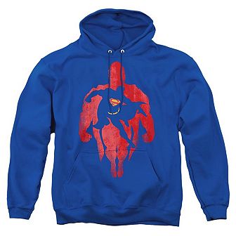 Superman Super Knockout Adult Pull Over Hoodie