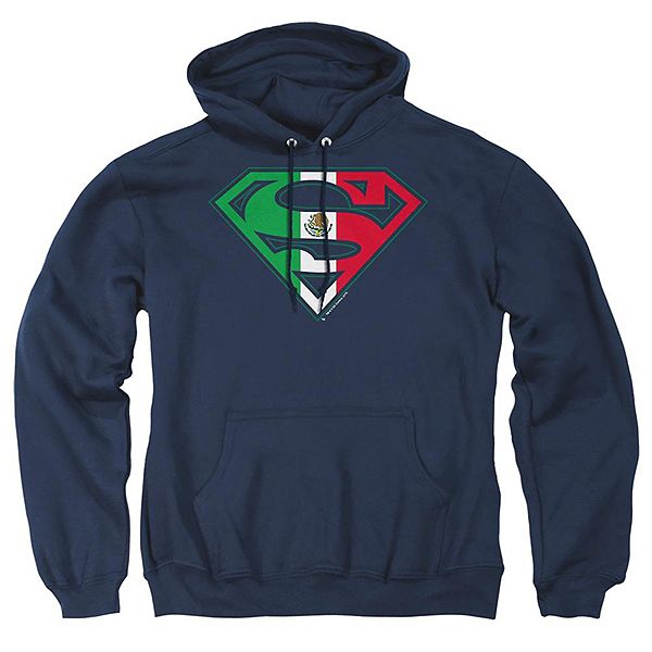 Superman Mexican Shield Adult Pull Over Hoodie