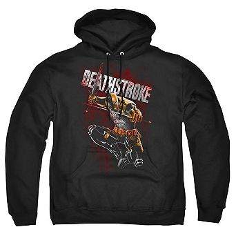 Justice League of America Blood Splattered Adult Pull Over Hoodie