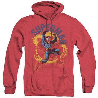 Superman A Name To Uphold Adult Heather Hoodie