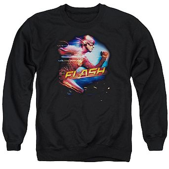 The Flash Fastest Man Adult Crewneck Sweatshirt