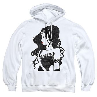 Justice League Movie Profile Adult Pull Over Hoodie