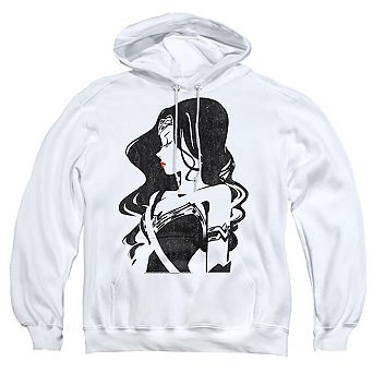 Justice League Movie Profile Adult Pull Over Hoodie