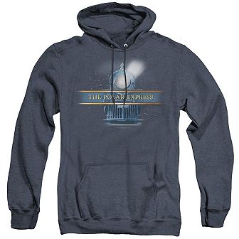 Polar Express Train Logo Adult Heather Hoodie