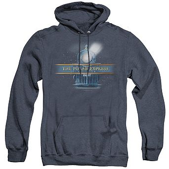 Polar Express Train Logo Adult Heather Hoodie