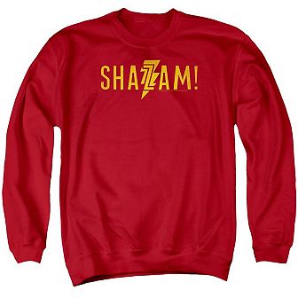 Shazam Movie Flat Logo Adult Crewneck Sweatshirt