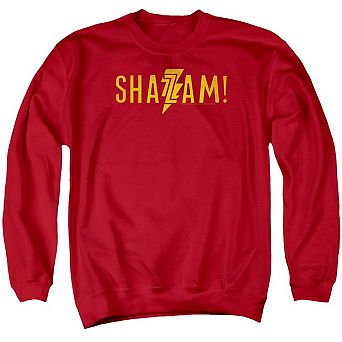Shazam Movie Flat Logo Adult Crewneck Sweatshirt