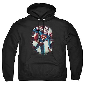 Superman Vintage Steel Adult Pull Over Hoodie