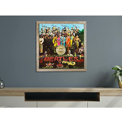 Rustic Farmhouse Reclaimed 12.5" Standard Vinyl Record Album Display Wood Frame