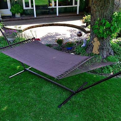 Algoma Deluxe Caribbean Rope Hammock - Outdoor