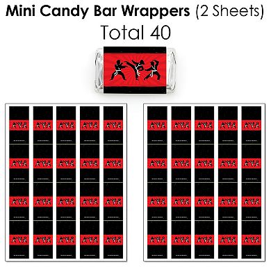 Big Dot Of Happiness Karate Master Martial Arts Birthday Party Candy ...