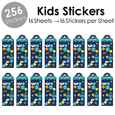 Big Dot Of Happiness Blast Off To Outer Space Rocket Ship Favor Kids Stickers 256 Stickers