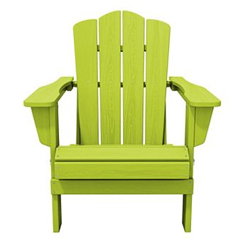 HDPE Foldable Patio Adirondack Chair All-weather
