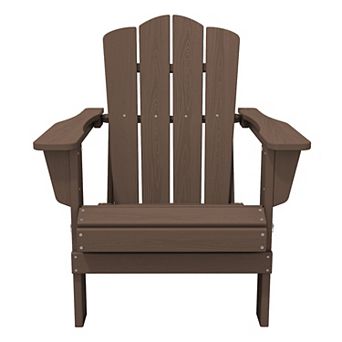 HDPE Foldable Patio Adirondack Chair All-weather