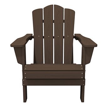 HDPE Foldable Patio Adirondack Chair All-weather