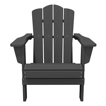HDPE Foldable Patio Adirondack Chair All-weather