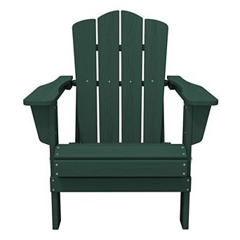 HDPE Foldable Patio Adirondack Chair All-weather