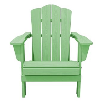 HDPE Foldable Patio Adirondack Chair All-weather