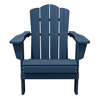 HDPE Foldable Patio Adirondack Chair All-weather
