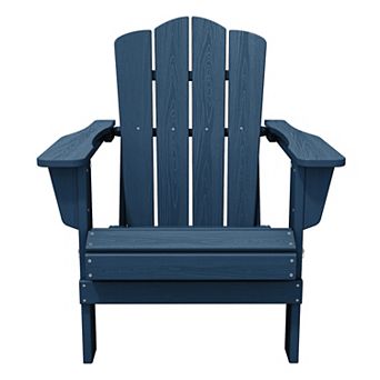 HDPE Foldable Patio Adirondack Chair All-weather