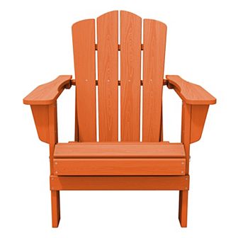 HDPE Foldable Patio Adirondack Chair All-weather