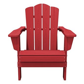 HDPE Foldable Patio Adirondack Chair All-weather