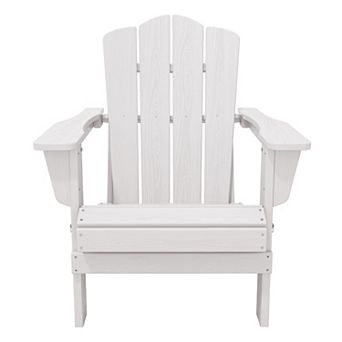 HDPE Foldable Patio Adirondack Chair All-weather