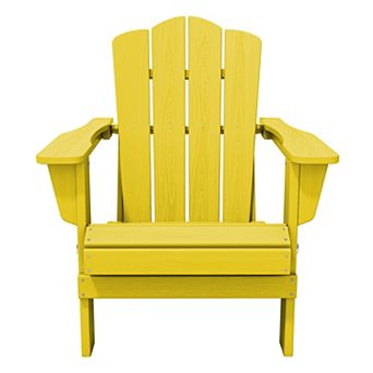 HDPE Foldable Patio Adirondack Chair All-weather