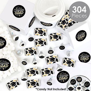 Big Dot Of Happiness Goodbye High School, Hello College - Grad Candy Favor Sticker Kit 304 Pc