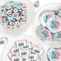 Funny Boo-y or Ghoul - Halloween Gender Reveal Party Photo Booth Props Kit  - 10 Piece