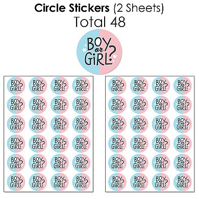 Big Dot Of Happiness Baby Gender Reveal Team Boy Or Girl Party Candy Favor Sticker Kit 304 Pc