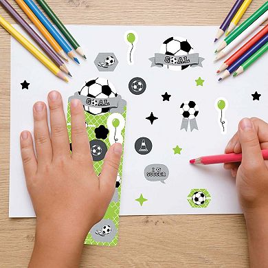 Big Dot Of Happiness Goaaal Soccer Birthday Party Favor Kids Stickers 16 Sheets 256 Stickers
