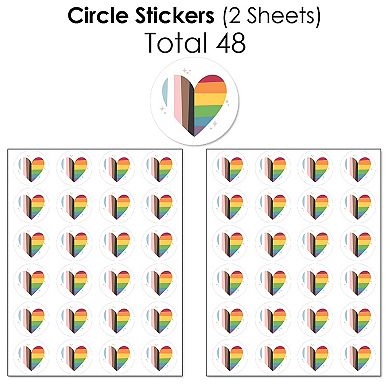 Big Dot Of Happiness So Many Ways To Be Human Pride Candy Favor Sticker Kit 304 Pc